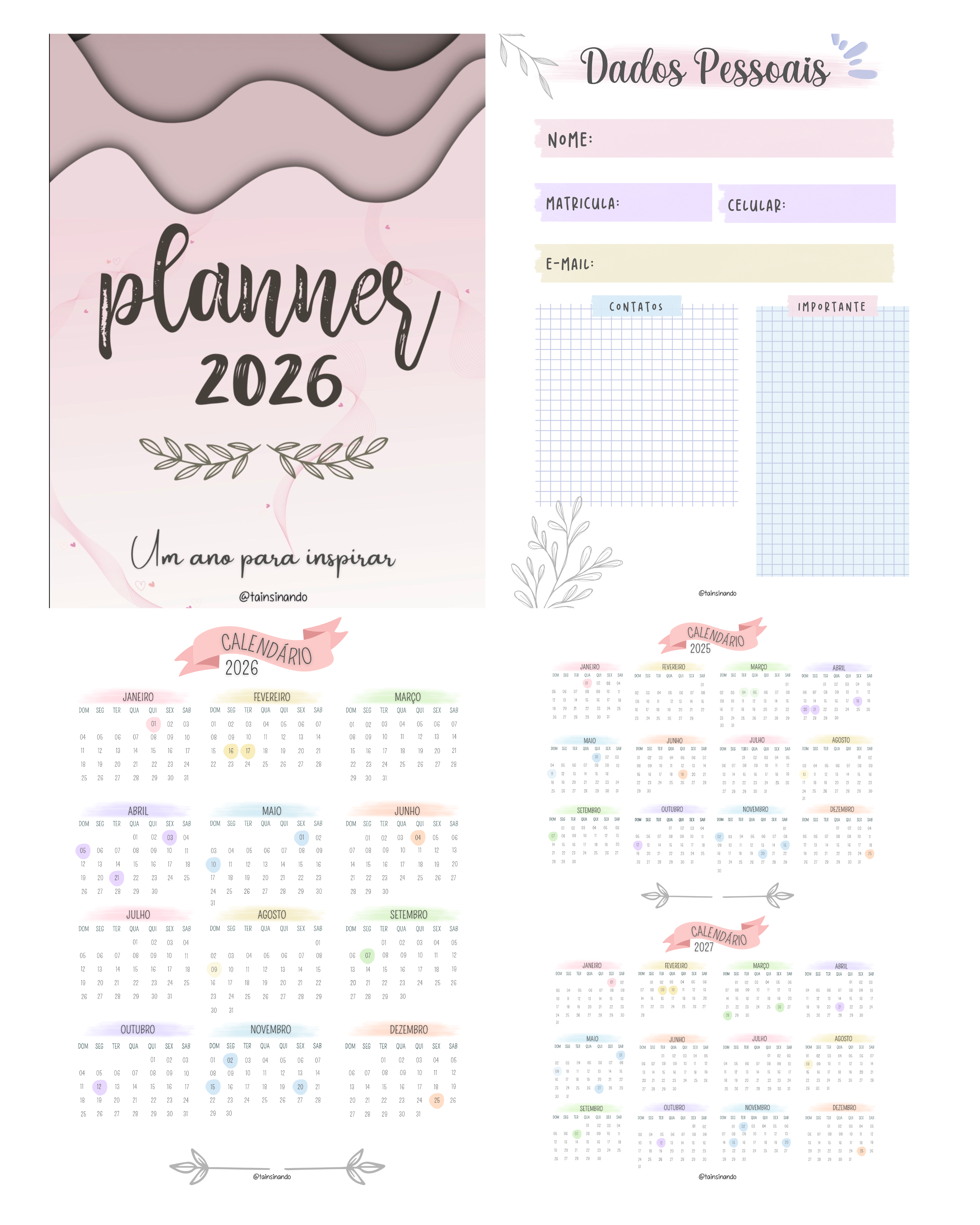 Planner - Colorido