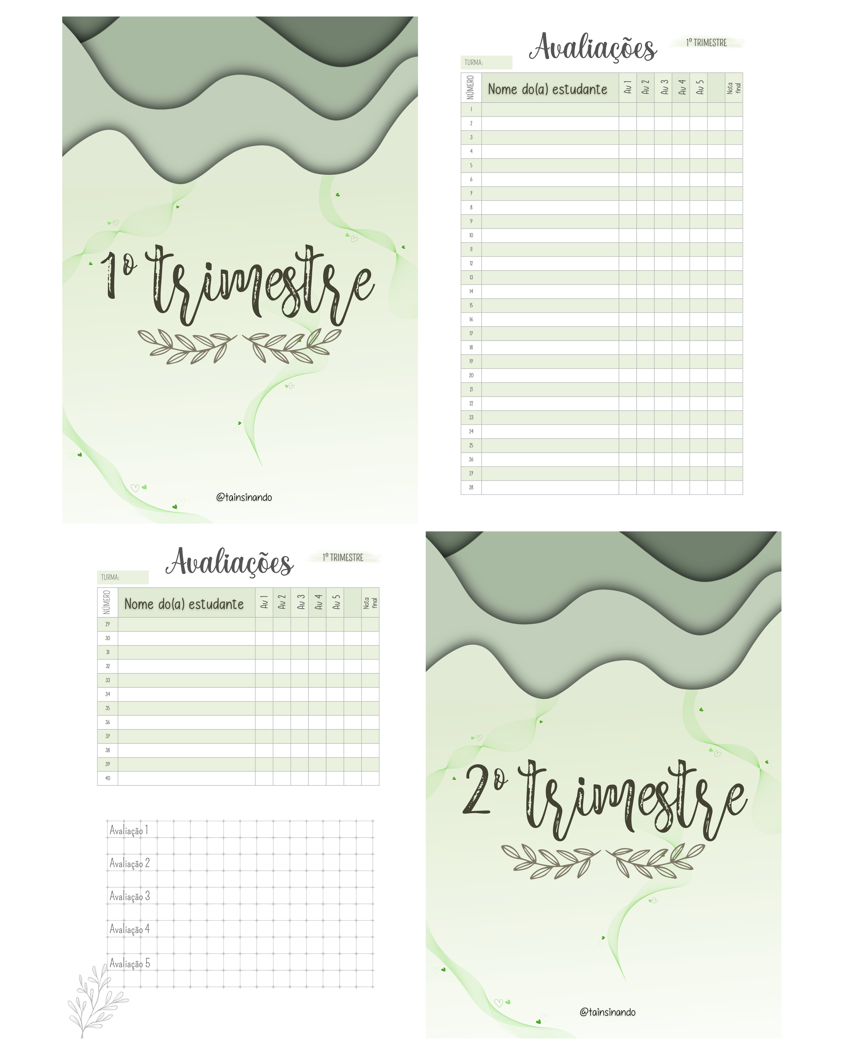 Planner 2026 - Verde