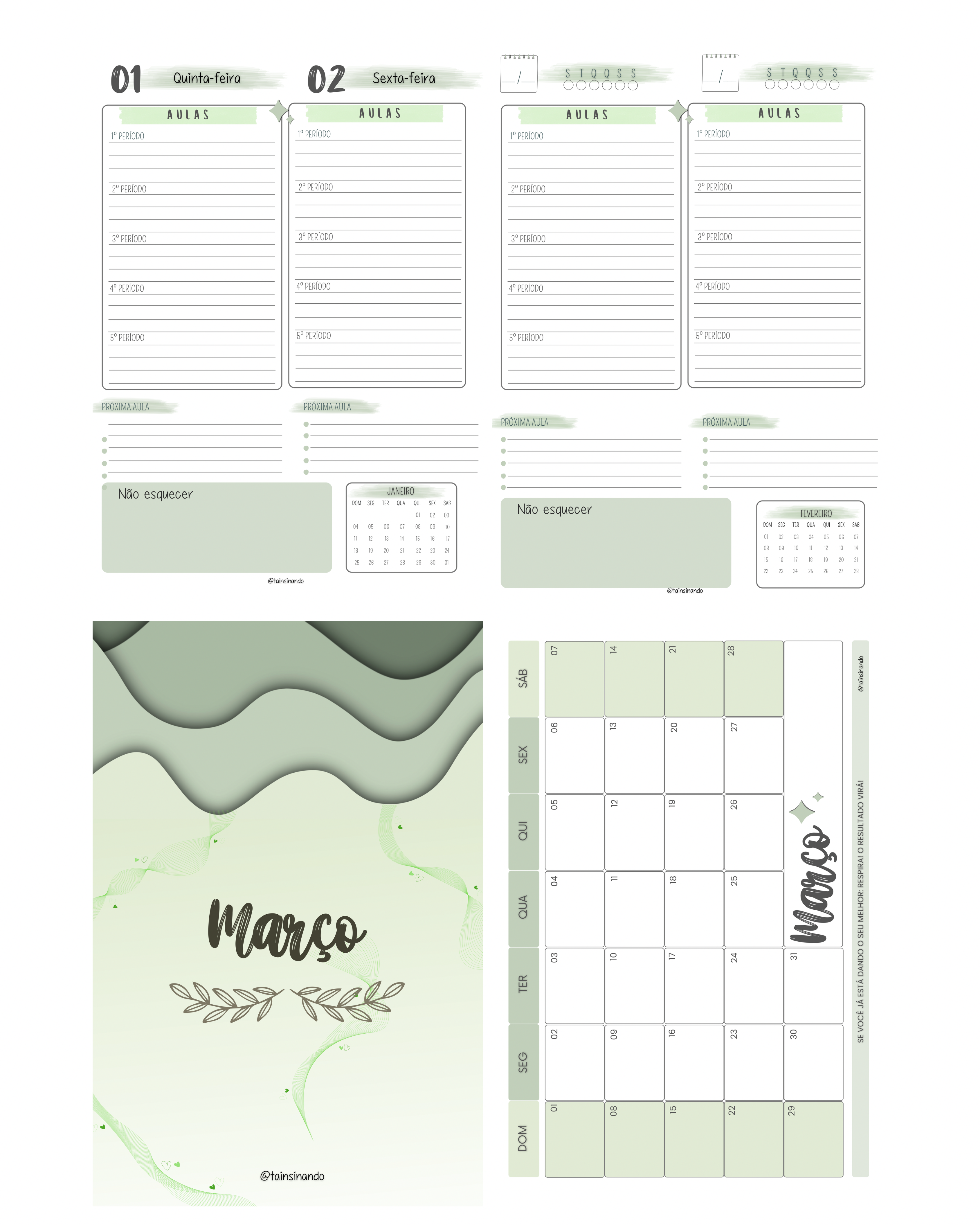 Planner 2026 - Verde