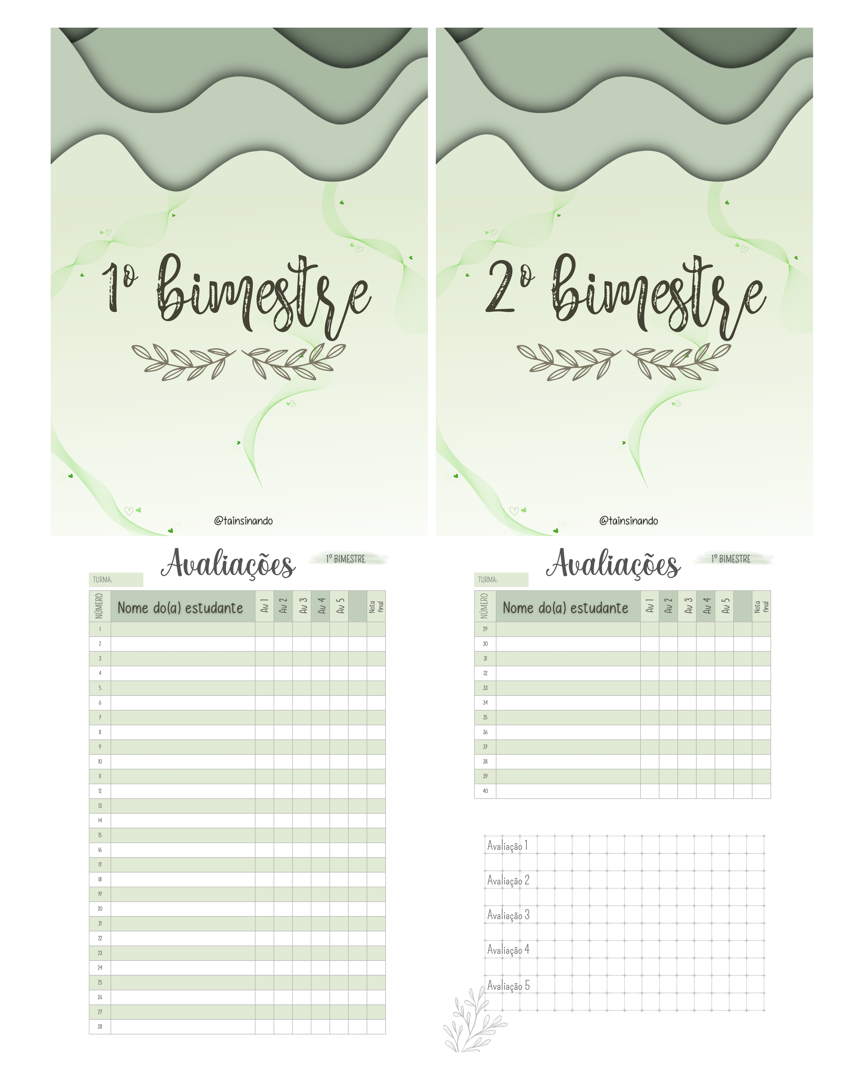 Planner 2026 - Verde